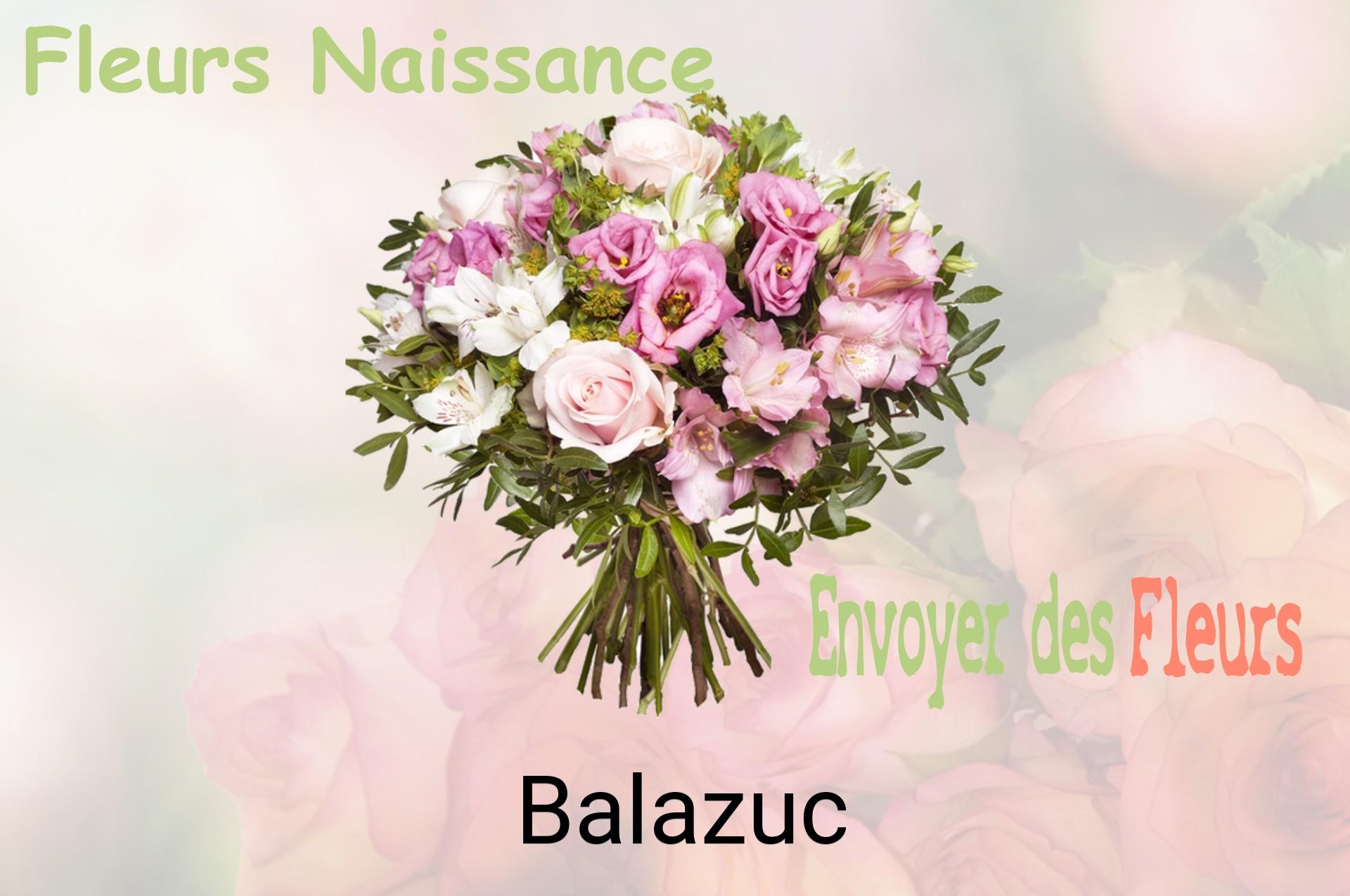 Bouquet de fleurs de naissance livré à Balazuc